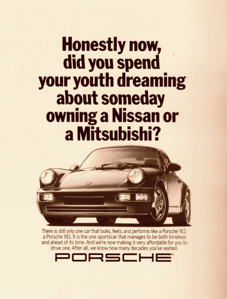 Porsche Advert Old