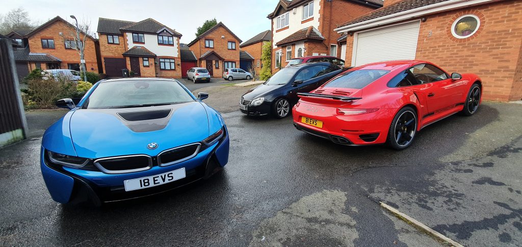 BMW i8 and 911 Turbo S