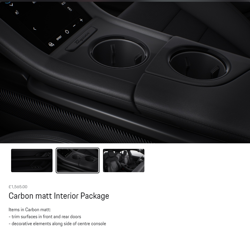 Carbon matt Interior Package