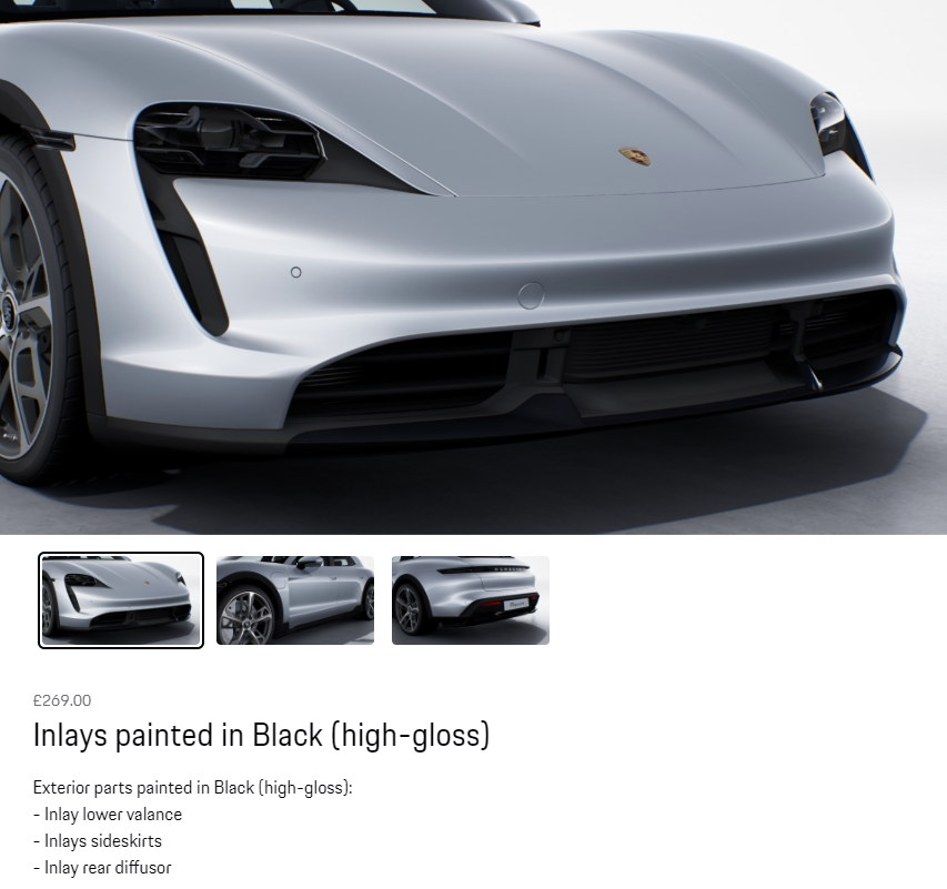 Inlays painted in Black (high-gloss)