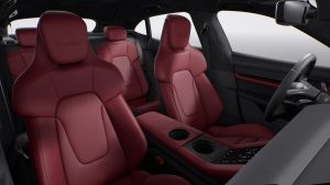 orsche Taycan Turbo Cross Turismo Crayon Red Trim