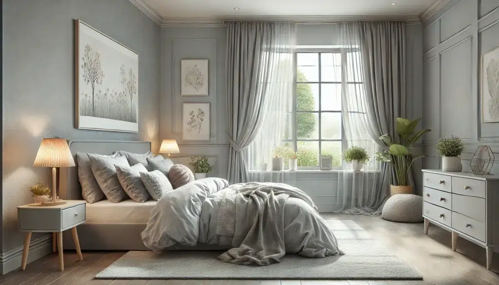 Grey Bedroom colour that helps you sleep (1)