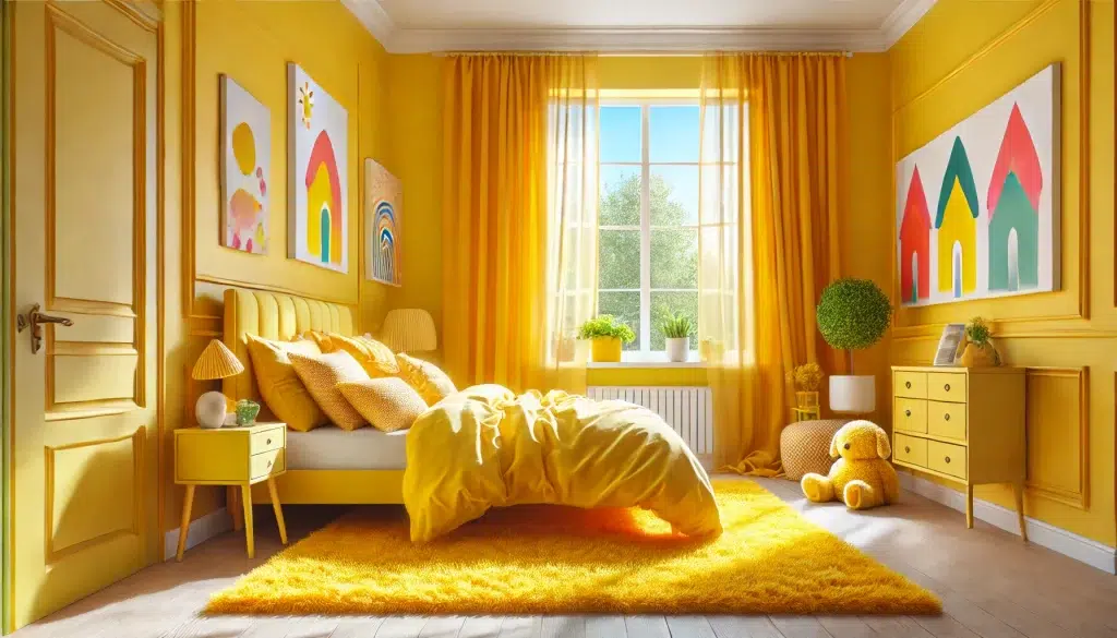 Yellow Bedroom for feeling happy